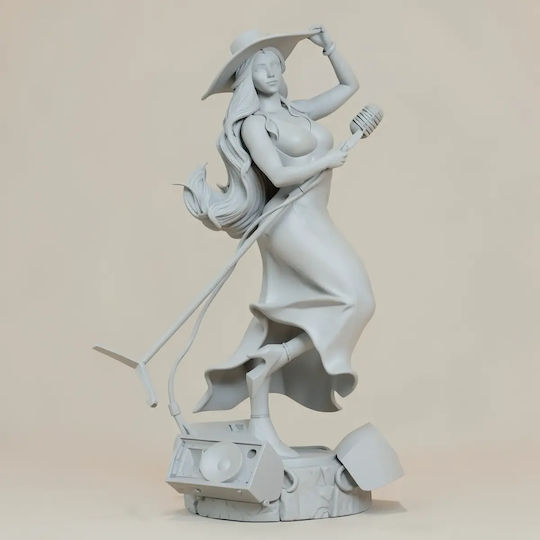 Unpainted 3D Figure Pauline Super Mario Odyssey 250mm 3D Painting DIY Gift Colors 20 cm 1:8