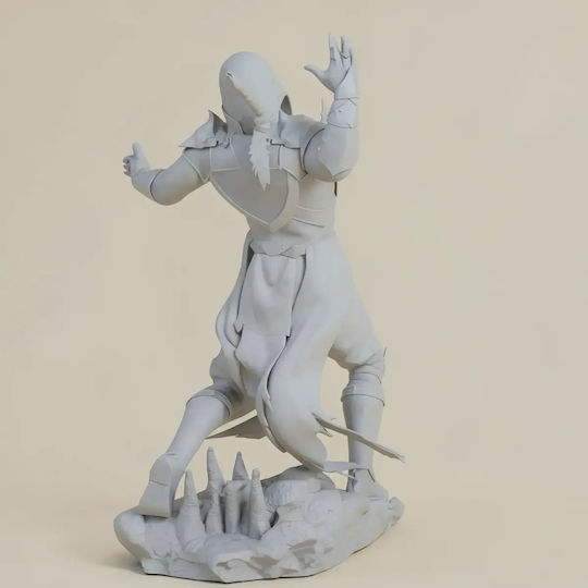 Небоядисана 3D Фигура Noob Saibot Mortal Kombat Боядисване DIY Подарък Цветове 20 см 1:8
