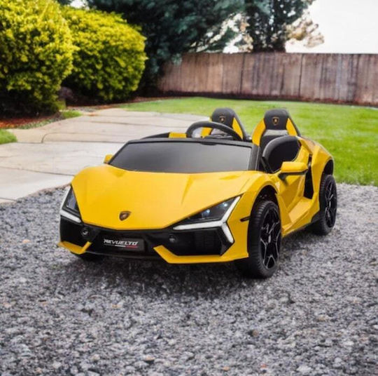 Lamborghini Revuelto 4x4 Doppelsitzer mit Fernbedienung Lizensiert 24 Volt Gelb für 2+ Jahre