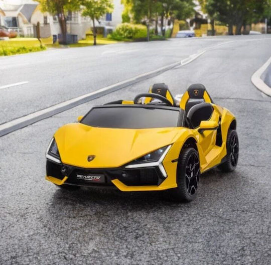 Lamborghini Revuelto 4x4 Doppelsitzer mit Fernbedienung Lizensiert 24 Volt Gelb für 2+ Jahre