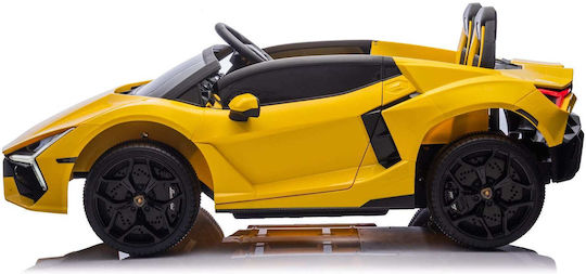 Lamborghini Revuelto 4x4 Doppelsitzer mit Fernbedienung Lizensiert 24 Volt Gelb für 2+ Jahre