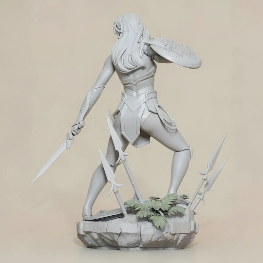 Unpainted 3D Figur Wonder Woman Warrior 1 6 3D Bemalung Diy Geschenk Farben 20 Cm 1:8