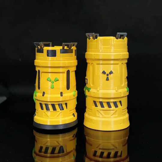 Άβαφη 3d Sammelbare Figuren Basic Toxic Waste Can Holder Basis Diy Δώρο Χρώματα 15,2 Cm 1:12