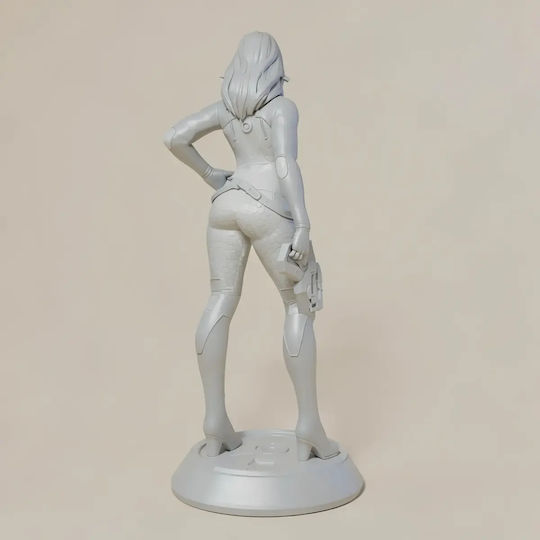 Unpainted 3D Figure Miranda Lawson Basic Stand Files Painting DIY Gift Colors 30 Cm 1:6