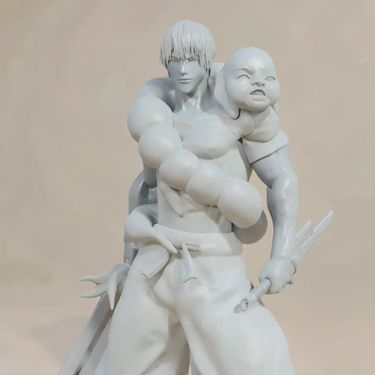 Небоядисана 3D Фигура Toji Skull Jujutsu Kaisen Files Боядисване DIY Подарък Цветове 15,2 См 1:12