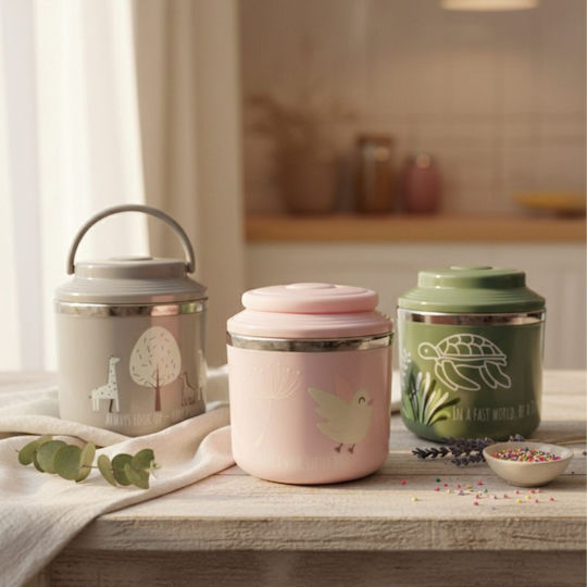 abo Make A Wish Stainless Steel Kids Dinner Set 0.66 Litre Little Bird