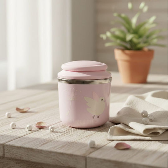 abo Make A Wish Stainless Steel Kids Dinner Set 0.66 Litre Little Bird