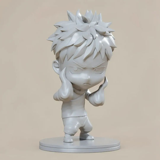 Небоядисана 3D Фигура Yuji Itadori Chibi Jujutsu Kaisen 3D Модел Боядисване DIY Подарък Цветове 20 См 1:8