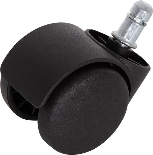 HomeMarkt Caster For Office Chair Metallic 5 Pieces 1.1x1.1cm Black