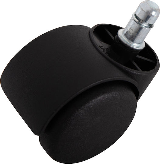 HomeMarkt Caster For Office Chair Metallic 5 Pieces 1.1x1.1cm Black