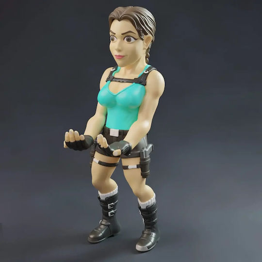 Abgezeichnete 3d Sammelbare Figur Lara Croft Joystickhalter 3d Bemalung Diy Geschenk Farben 20 Cm 1:8