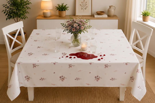 Σετ Τραπεζομάντηλο Αλέκιαστο Draped 120x160εκ.