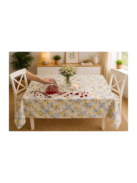 Τραπεζομάντηλο Αλέκιαστο Σετ Small Lemon 120x160εκ.
