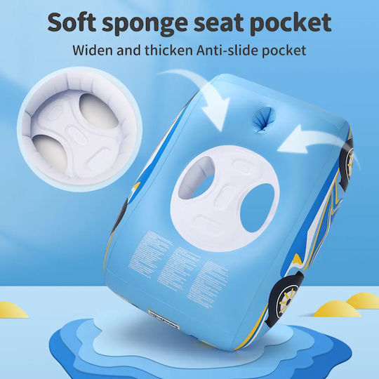 bebeLOGIC Schwimmtrainer mit Sonnenschutz Blau