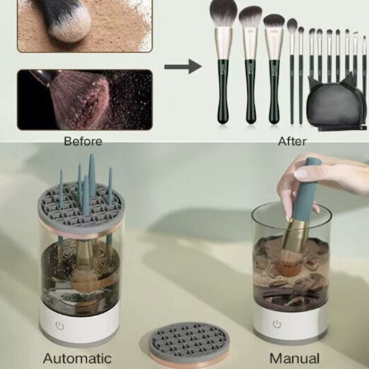Make-up Zubehör Make-up Pinsel Reinigungsbehälter Weiß