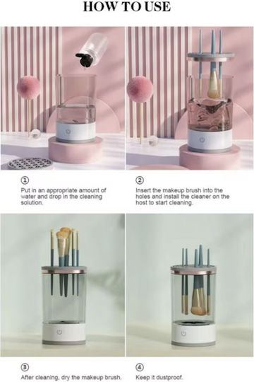 Make-up Zubehör Make-up Pinsel Reinigungsbehälter Weiß