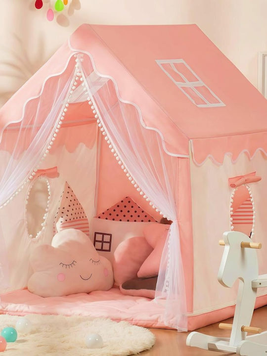 ikonka Children's Play Tent Little House Orange
