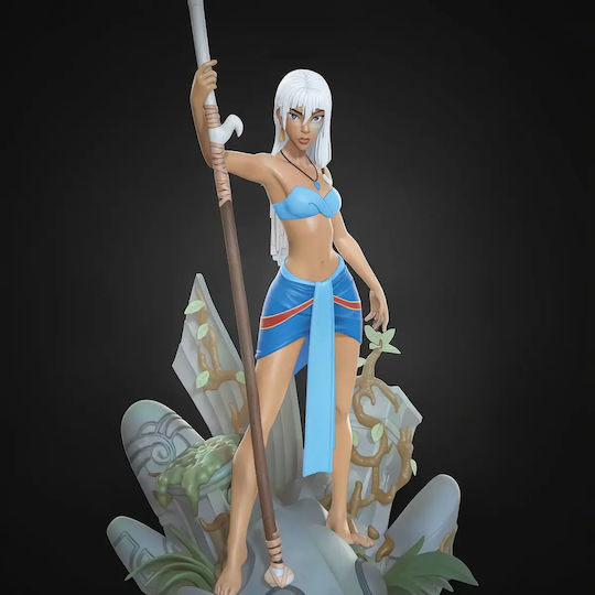 Unpainted 3D Figure Kida 274mm Atlantis Painting Diy Gift Colors 15.2 Cm 1:12