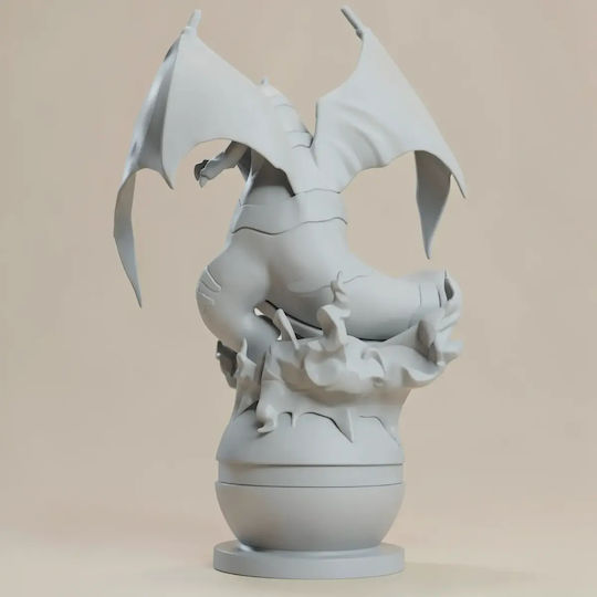 Άβαφη 3d Φιγούρα Basic Pokemon Collection Charizard Clone Βάψιμο Diy Δώρο Χρώματα 30 Cm 1:6