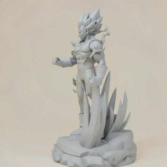 Небоядисана 3D Фигура Majin Vegeta Injury 3D Боядисване DIY Подарък Цветове 30 см 1:6