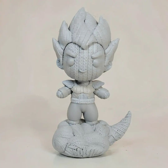 Unpainted 3D Figure Super Basic Knitted Vegeta Painting DIY Gift Colors 20 Cm 1:8