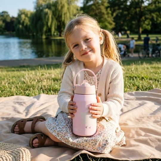 abo Make A Wish Little Bird Kids Water Bottle Stainless Steel 350ml