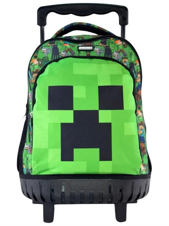Σχολικό Σετ Τσάντα Πλάτης Τρόλεϋ Minecraft + Κασετίνα Τριπλή