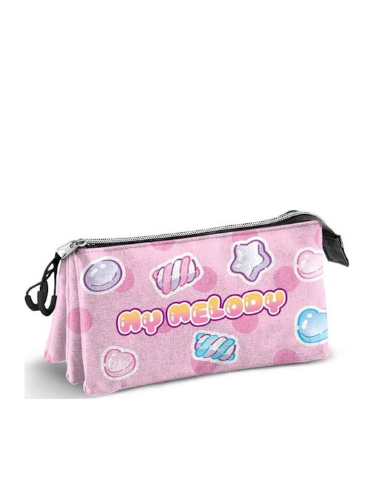 Σχολικό Σετ Τσάντα Πλάτης Hello Kitty My Melody + Κασετίνα Τριπλή