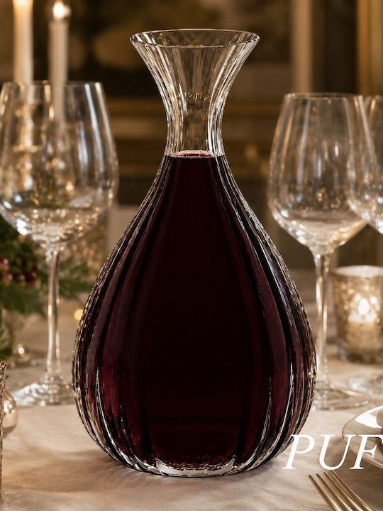 Стъклена Карафа за Сервиране на Вино 15см Червена 2000ml