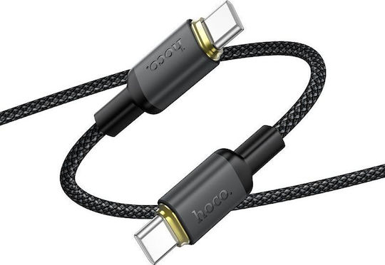 Hoco USB-C кабел мъжки - USB-C 60W Черен 1m