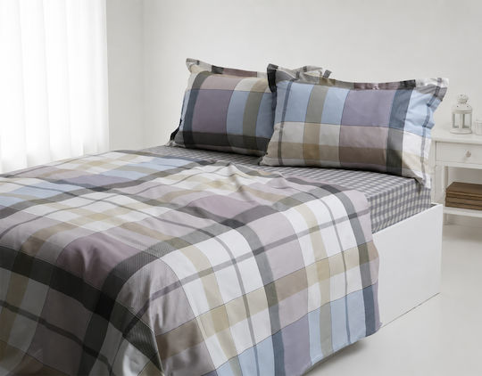 Silk Fashion Module Super Dublu 3 Bucăți 160x200+35cm Cu Hugger Din Cauciuc Grid Silk Fashion Module Super Dublu 3 Bucăți 160x200+35cm Cu Hugger Din Cauciuc Grid