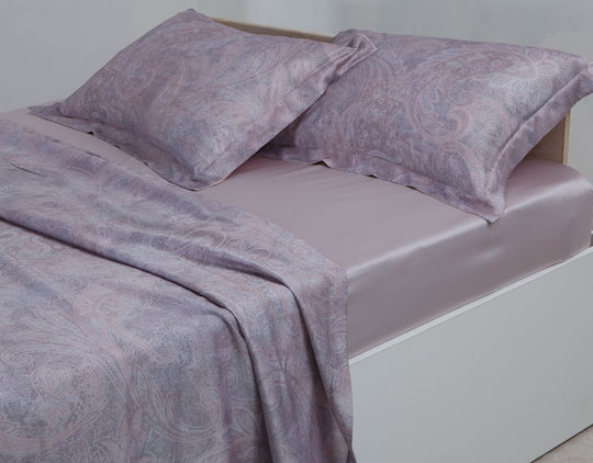 Silk Fashion Σετ Σεντόνι με 2 Μαξιλαροθήκες Υπέρδιπλο με Λάστιχο 160x200+40εκ. Silva (3τμχ)
