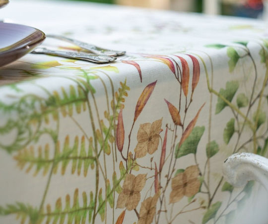 Tessitura Toscana Telerie Linen Tablecloth Selvatica White 140x170cm