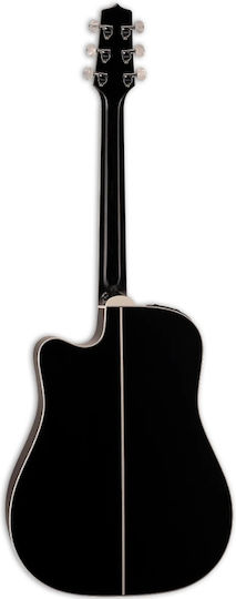 Takamine Dreadnought Semi-Acoustic Guitar Cutaway Black