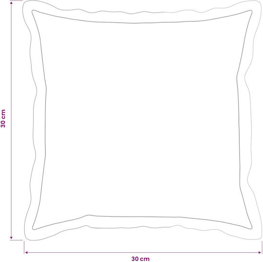 vidaXL Dekorativer Kissenbezug Braun 30x30cm