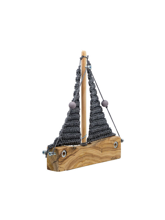 Piteros Karavi Hölzernes Olive Gewebe Tuch A06 Grau 23x30x3,5/250g