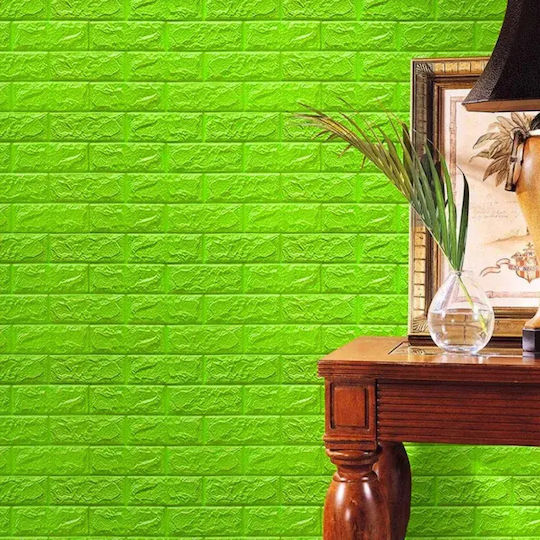 3D Wall Panels from Plastic Adhesive Yellow 77x77x1.2cm
