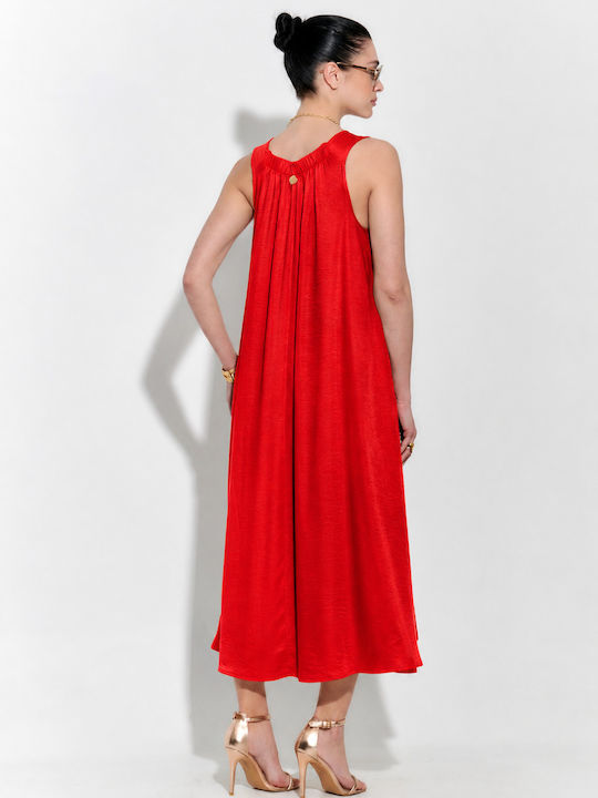 Sommer Maxi Damenkleid Rot S262008