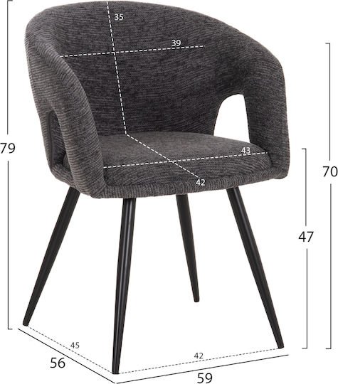Esszimmermöbel-Set mit 4 Stücken 160x80cm