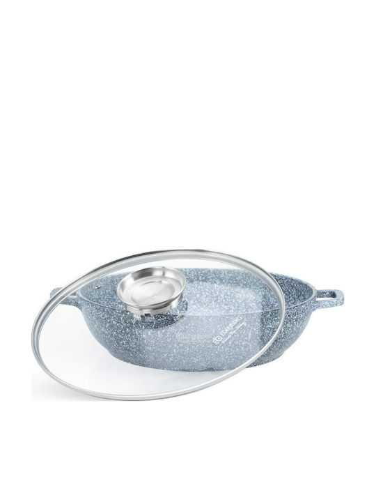 Edenberg Ρηχή Κατσαρόλα από Αλουμίνιο Ατμού 5.5lt / 32cm
