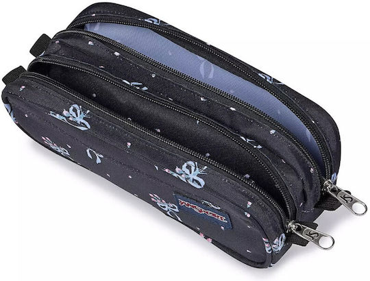 Jansport Pastel Petal Pencil Case Cylinder Black