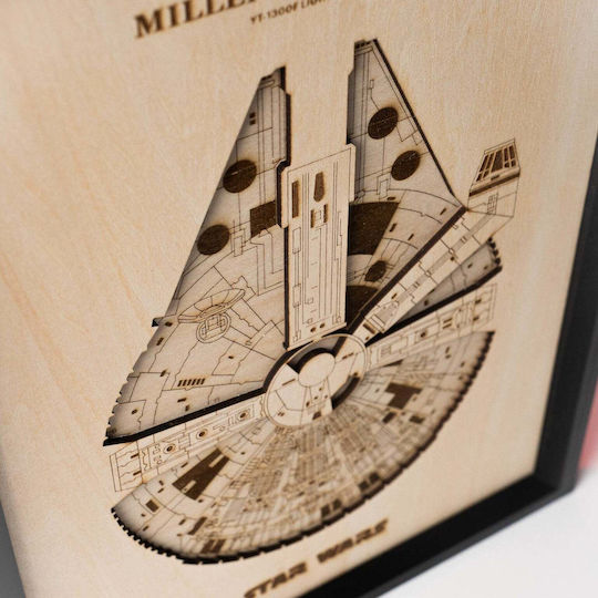 Millennium Falcon - Ξύλινο Διακοσμητικό Τοίχου
