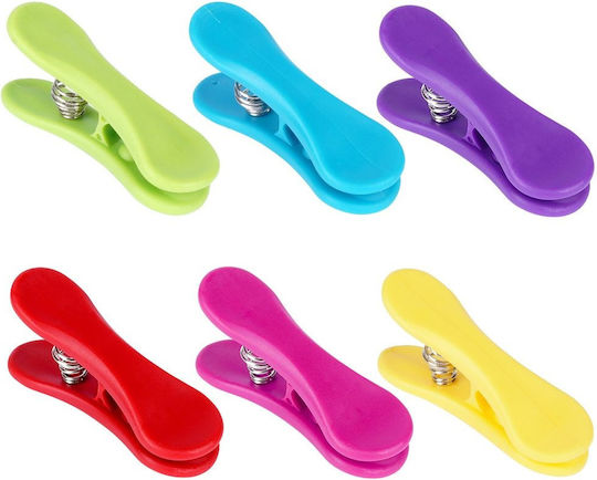 6 Stück Büroklammern und Binder Clips Gewürztasche