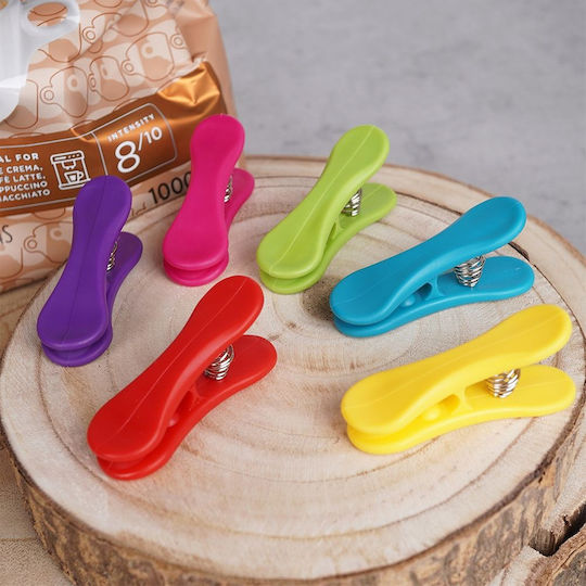 6 Stück Büroklammern und Binder Clips Gewürztasche