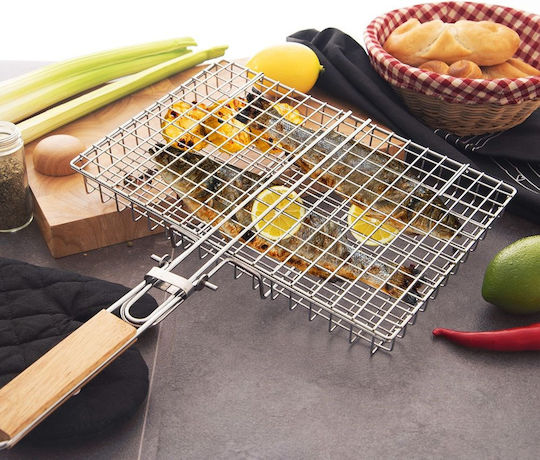 Orion Metallische Grillroste für Gemüse 49x32cm