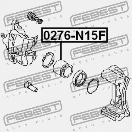 Front Brake Caliper Piston Nissan Wingroad Ad Y11 1999.05-2008.10 Jp 41121-40f00