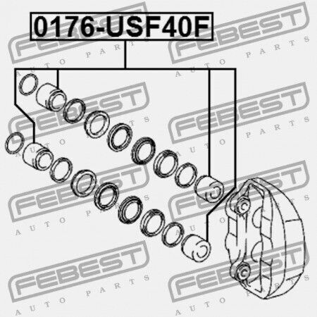 Lexus LS460/LS460L USF4 Vorderes Bremssattelkolben für Bremsen 2006.08-2012.09 EU 47731-50200