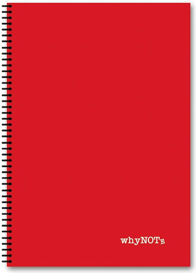 WhyNote Spiral Ruled A4 4 Subjects Notebook Colors (Miscellaneous Designs)