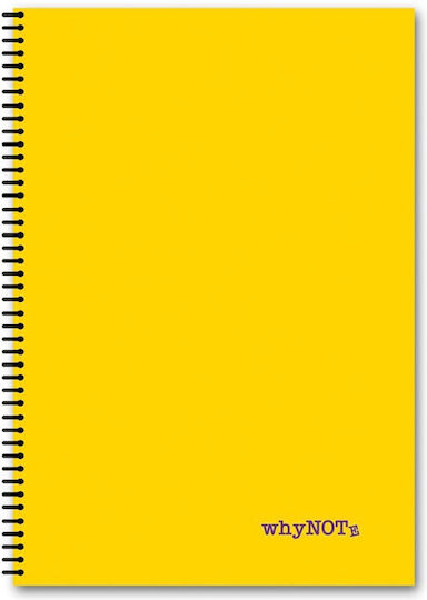 WhyNote Σπιράλ Τετράδιο Ριγέ Α4 2 Θεμάτων Colors (Διάφορα Σχέδια)