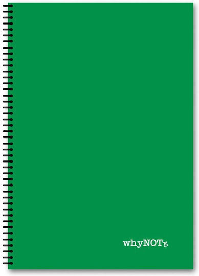WhyNote Spiral Ruled A4 4 Subjects Notebook Colors (Miscellaneous Designs)